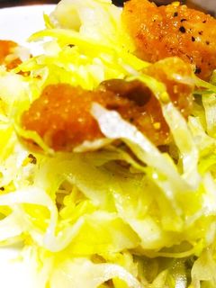 簡単☆鶏皮とキャベツのさっぱりサラダ-レシピのメイン写真