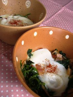 ほうれん草のココット-レシピのメイン写真