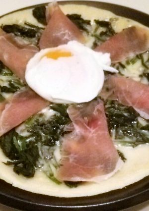 法連草とゴルゴンゾーラのピザ-レシピのメイン写真