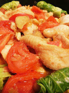 簡単♡鶏むね肉のトマト煮込み-レシピのメイン写真