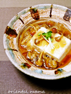 麺つゆで簡単!なめこおろし豆腐-レシピのメイン写真