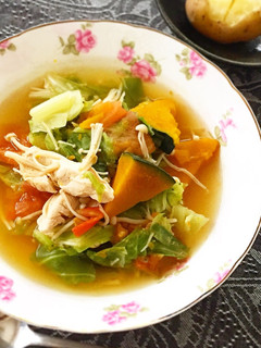 野菜と胸肉コンソメ煮込み ダイエット-レシピのメイン写真