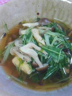 みず菜としめじの煮びたし-レシピのメイン写真