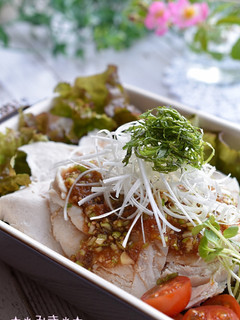 しっとり茹で鶏のさっぱり梅ソース-レシピのメイン写真