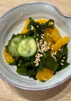 きゅうりとわかめとみかんの酢の物-レシピのメイン写真