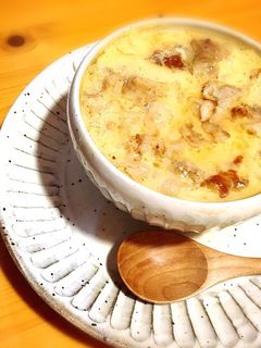 お餅と豚バラ入り♪中華風茶碗蒸し。-レシピのメイン写真
