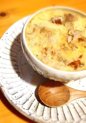 お餅と豚バラ入り♪中華風茶碗蒸し。-レシピのメイン写真