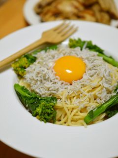 釜揚げしらすと菜の花の春パスタ-レシピのメイン写真