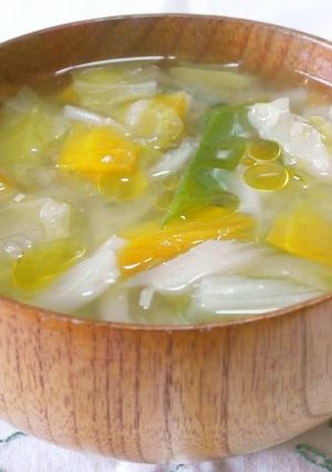 捨てちゃう野菜の味噌汁-レシピのメイン写真