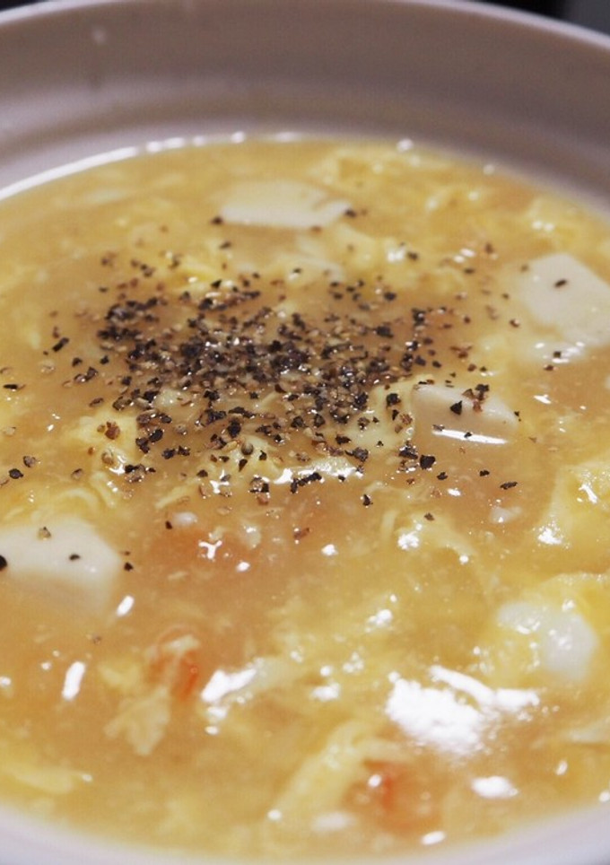 玉子とエビの中華風スープ-レシピのメイン写真