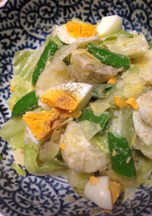簡単、アンチョビマヨネーズの春野菜サラダ-レシピのメイン写真