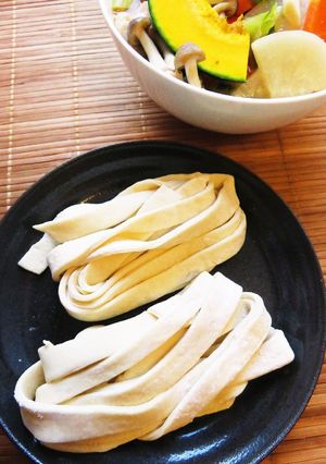 ☺ＨＢで簡単手作り♪自家製ほうとうの麺☺-レシピのメイン写真