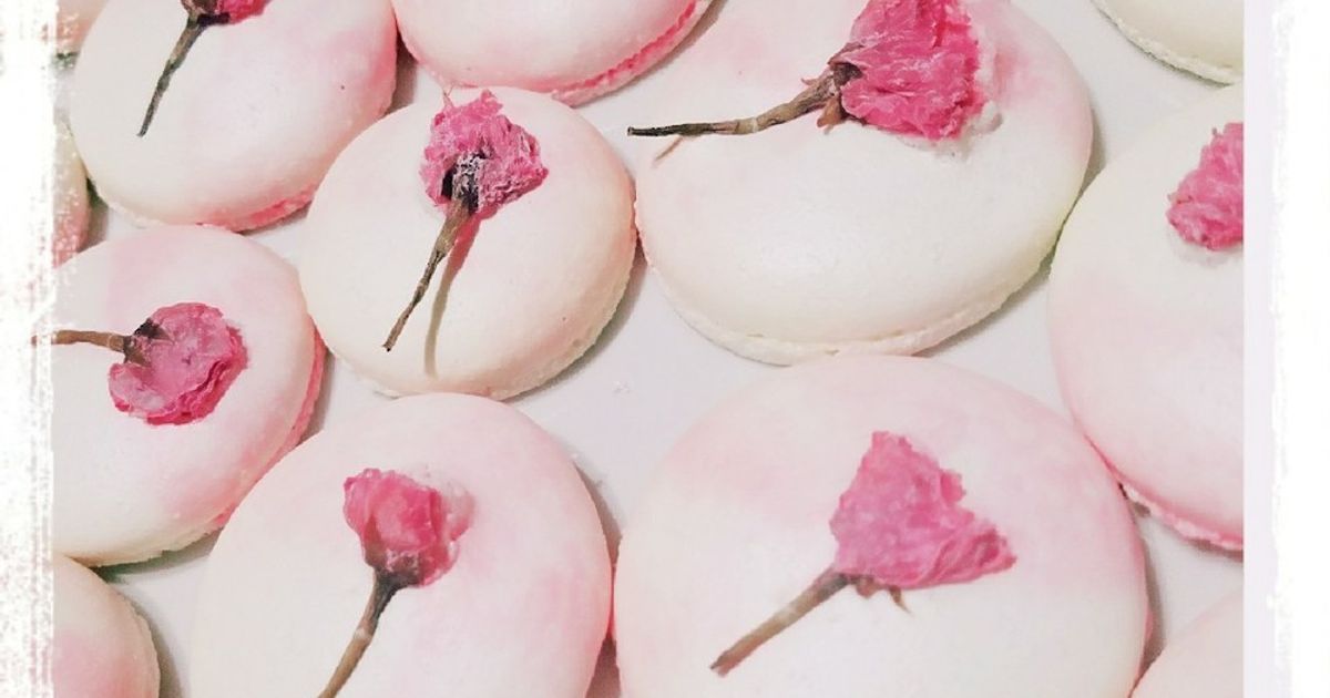 甘塩っぱい！桜マカロン by マカロン研究中…。 【クックパッド】 簡単