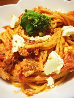 濃厚 トマトとクリームチーズのパスタ-レシピのメイン写真