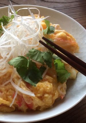 手巻き寿司後…魚卵と鶏卵のW卵丼で！-レシピのメイン写真