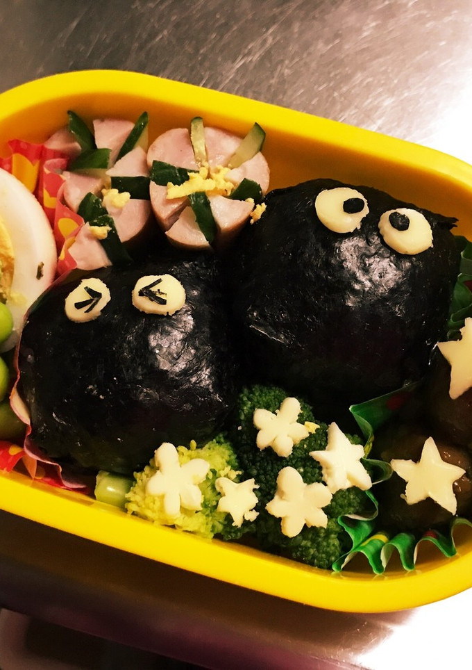 簡単！まっくろくろすけ弁当-レシピのメイン写真