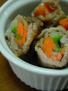 酢豚みたいな野菜の肉巻き-レシピのメイン写真