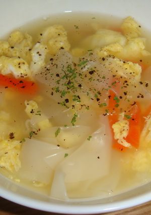 餃子の皮de簡単ワンタンスープ-レシピのメイン写真