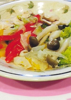 豚肉と季節野菜の蒸し物-レシピのメイン写真