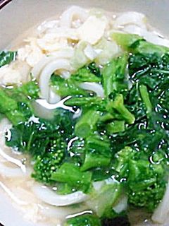 フワフワ玉子と菜の花のうどん-レシピのメイン写真