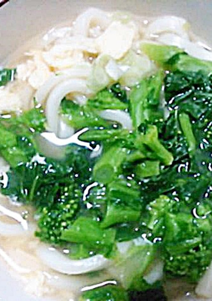 フワフワ玉子と菜の花のうどん-レシピのメイン写真
