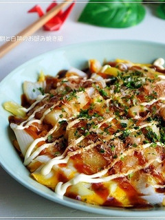 お餅消費に! お餅と白菜のお好み焼き風-レシピのメイン写真
