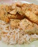 沖網エビと鮭のバターソテーのスパゲッティ