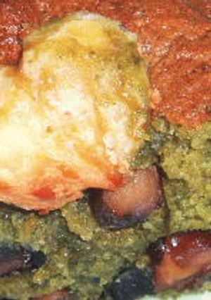 栗のせ抹茶黒豆ケーキ-レシピのメイン写真