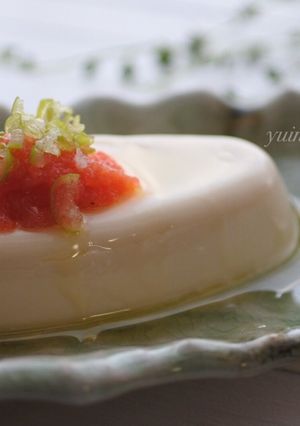 オリーブオイルたらりのめんたい豆腐-レシピのメイン写真
