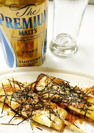 ビールにピッタリ！豚バラ串チーズ焼き-レシピのメイン写真