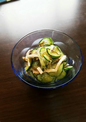 もずく酢とめんつゆで簡単春雨サラダ★-レシピのメイン写真