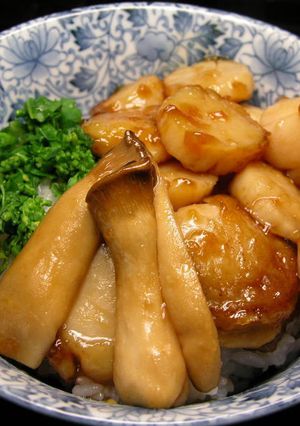 ホタテとエリンギの甘辛丼-レシピのメイン写真