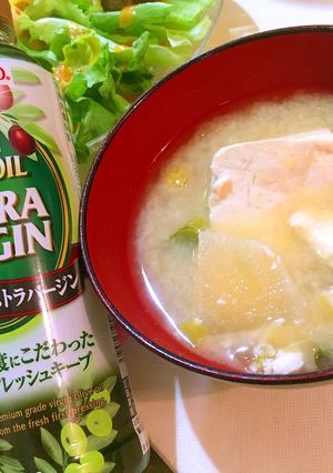 鍋ごと飲みたい！オリーブ粕汁-レシピのメイン写真