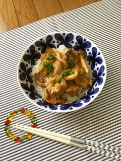 鶏肉としめじのみぞれ煮丼-レシピのメイン写真