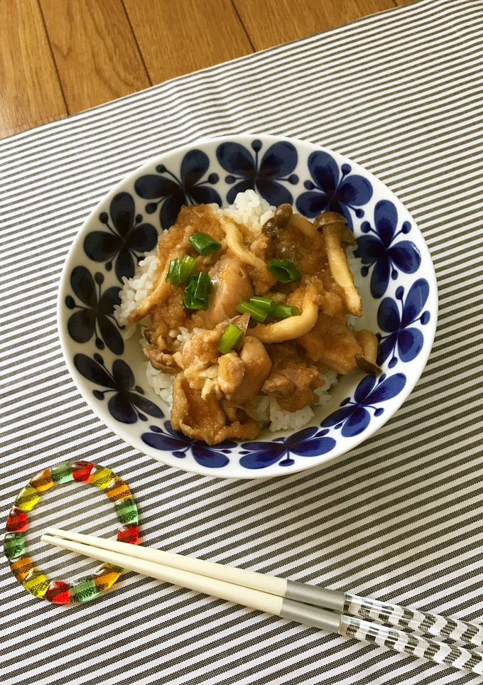鶏肉としめじのみぞれ煮丼-レシピのメイン写真