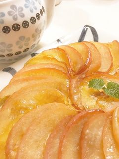 炊飯器で簡単!HMでバラのりんごケーキ-レシピのメイン写真