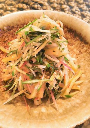 薬味たっぷり 沢庵のぽりぽりサラダ-レシピのメイン写真