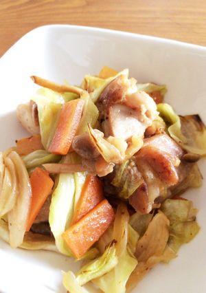 鶏もも肉と野菜のガーリックバター-レシピのメイン写真
