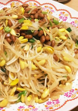 納豆もやしソーメンチャンプルー-レシピのメイン写真