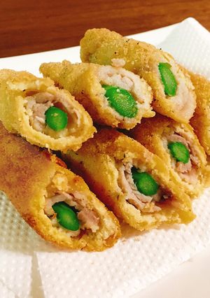 糖質オフ アスパラの豚巻揚げ-レシピのメイン写真