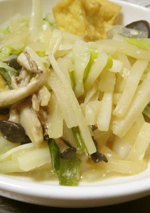 大根と厚揚げのみそ炒め煮-レシピのメイン写真