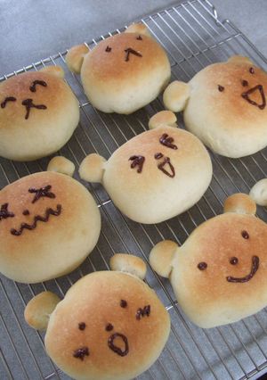 くまさんあんぱん☆サツマイモ入り-レシピのメイン写真