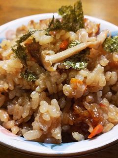 鶏ときのこの炊き込みご飯-レシピのメイン写真