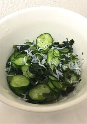 簡単!きゅうりとしらすの美味しい酢の物☆-レシピのメイン写真