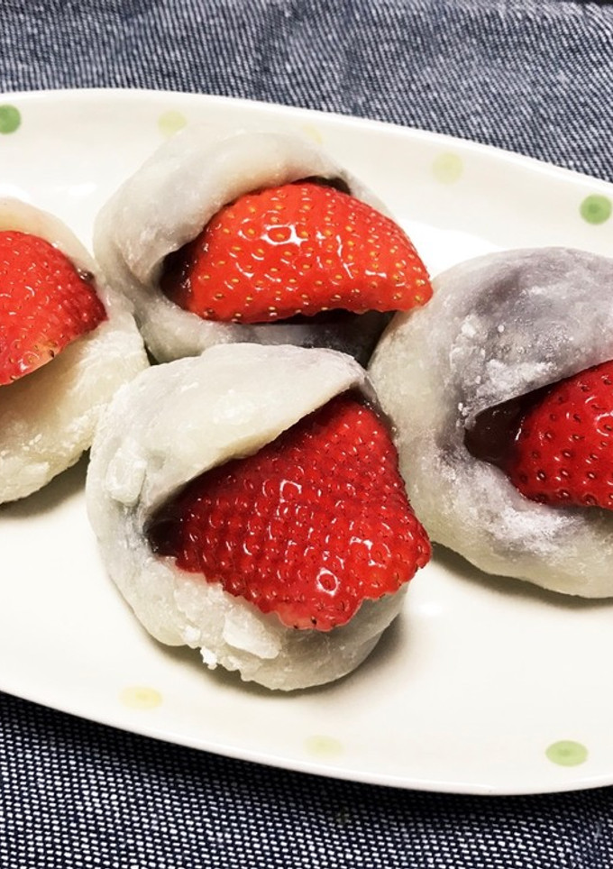 余ったお餅で簡単いちご大福-レシピのメイン写真