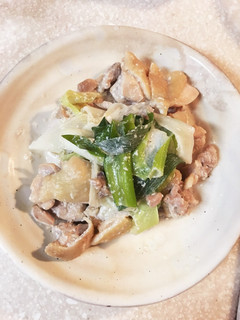 鶏肉とネギのミルク煮込み-レシピのメイン写真