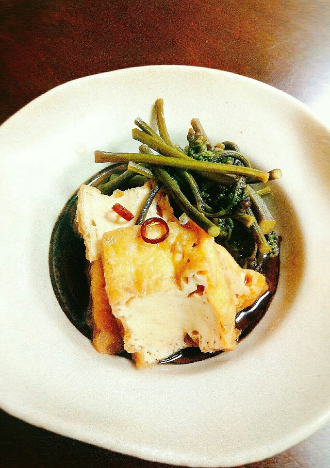 厚揚げと蕨の煮物-レシピのメイン写真