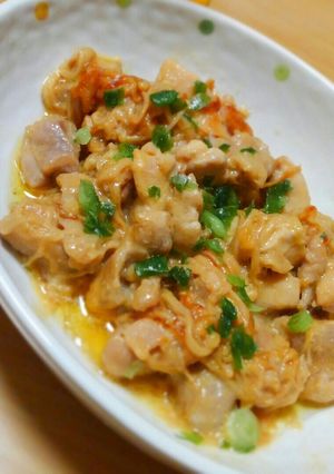 超簡単♪鶏肉とえのきの味噌マヨ炒め-レシピのメイン写真