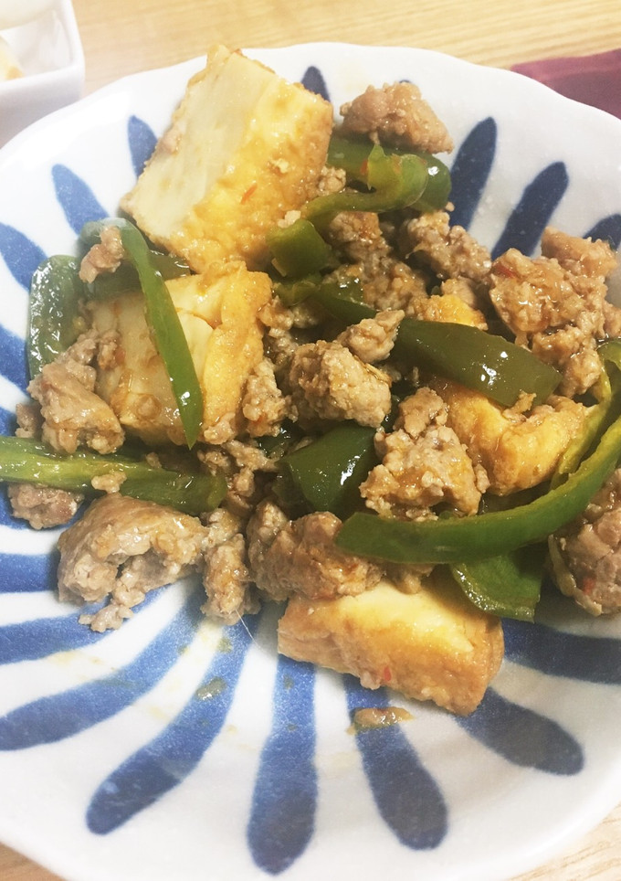 甘辛☆厚揚げとひき肉のそぼろ炒め☆-レシピのメイン写真