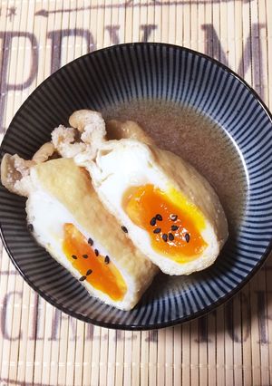 お弁当に☆レンジでたまごの袋煮♪-レシピのメイン写真